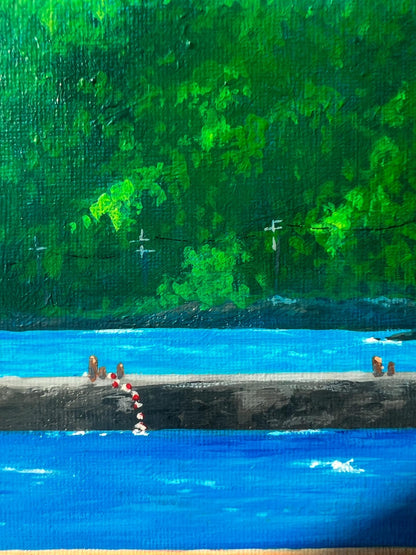 Begegnung auf dem Heimweg 30x40cm