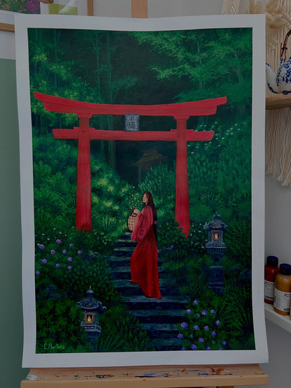 Verwunschener Schrein 60x80cm