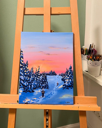 Winterspaziergang 30x40cm