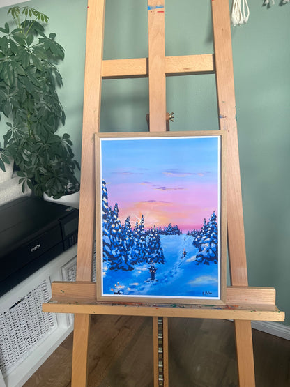 Winterspaziergang 30x40cm