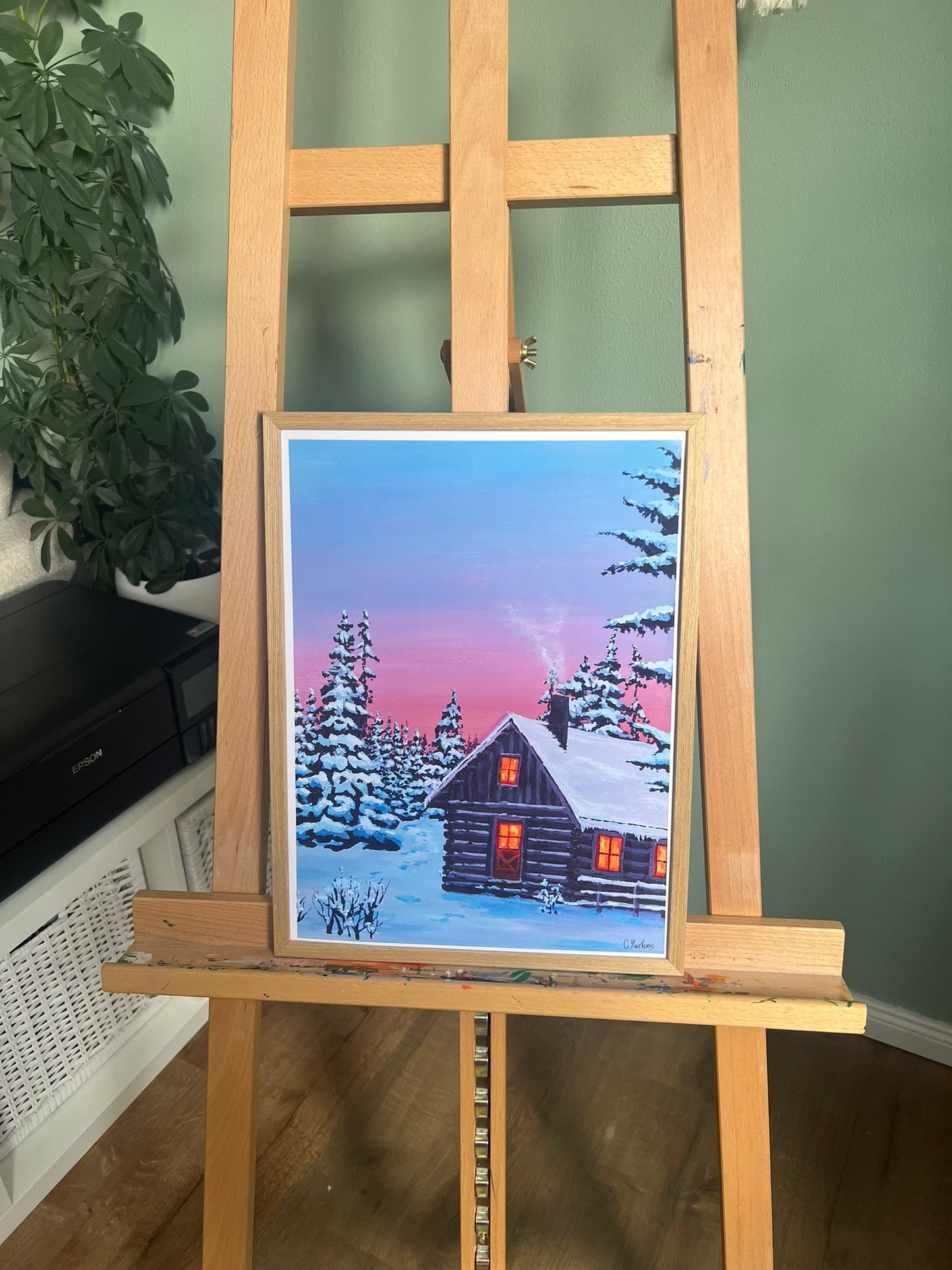 Einkehren im Winter 30x40cm