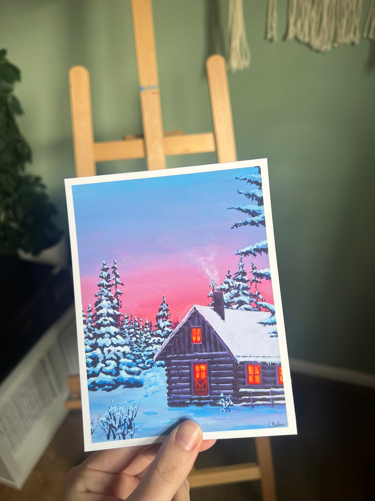 Einkehren im Winter 30x40cm