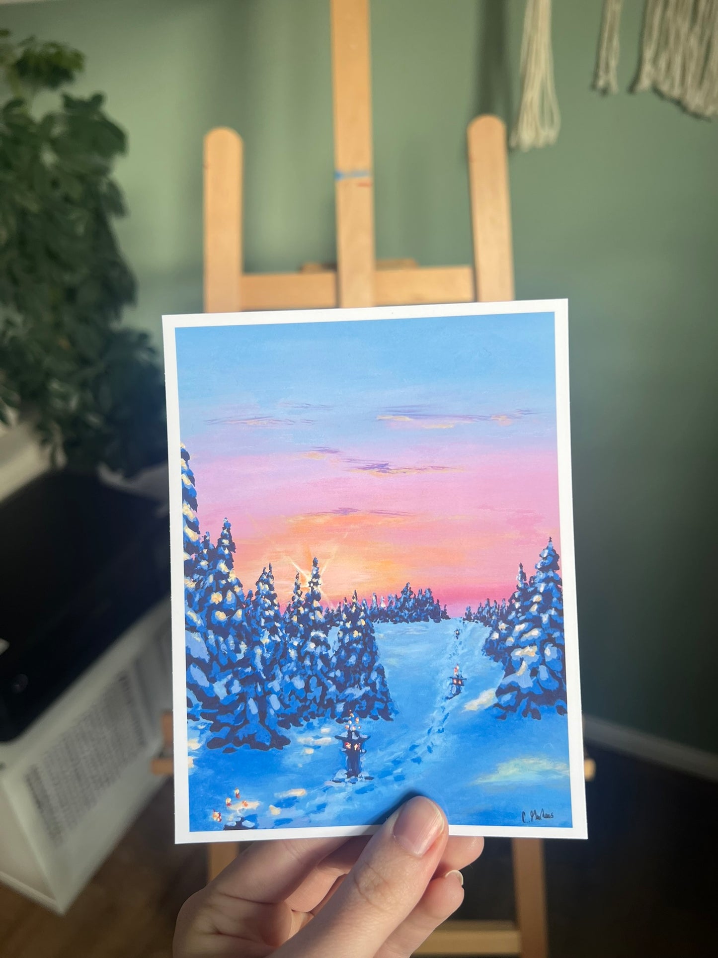 Winterspaziergang 30x40cm