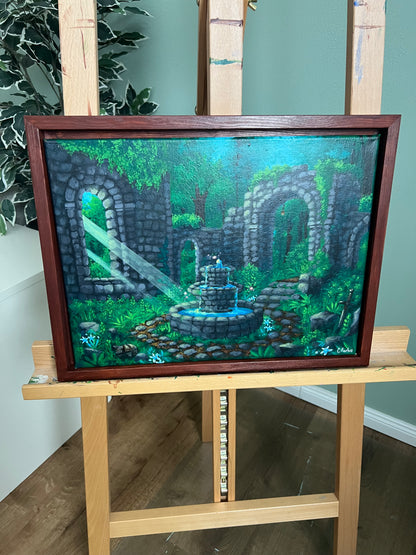 "Verwunschener Brunnen" - Magische Fantasy Welt