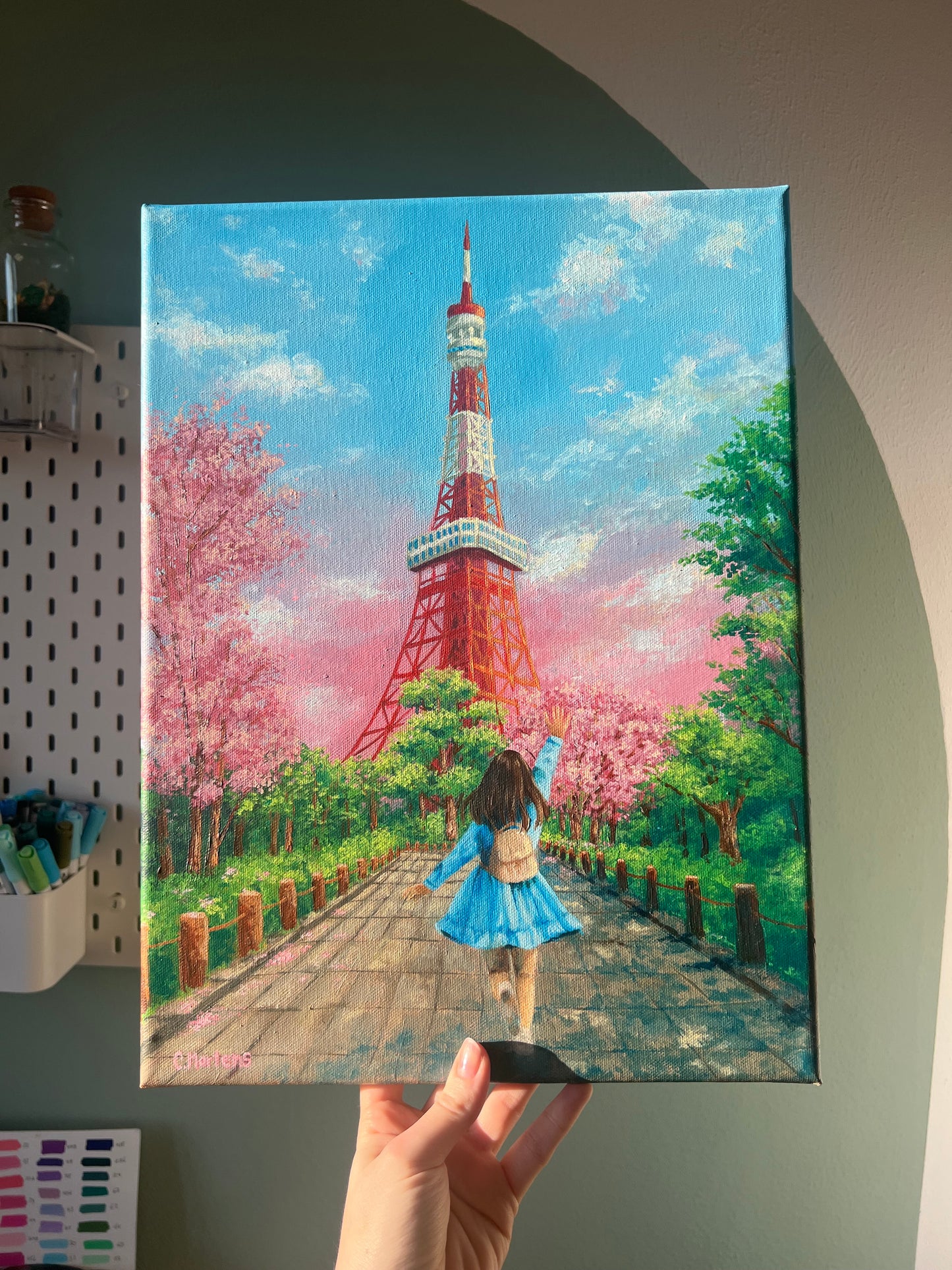 "Welcome to Japan" - Kirschblüten am Tokyo Tower