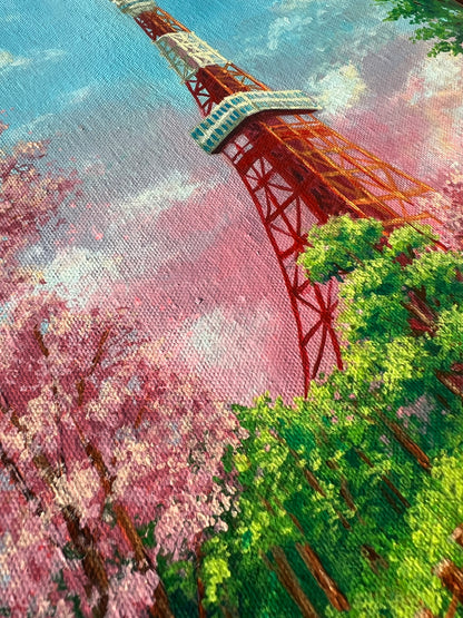 "Welcome to Japan" - Kirschblüten am Tokyo Tower