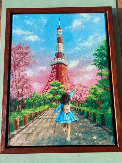 "Welcome to Japan" - Kirschblüten am Tokyo Tower
