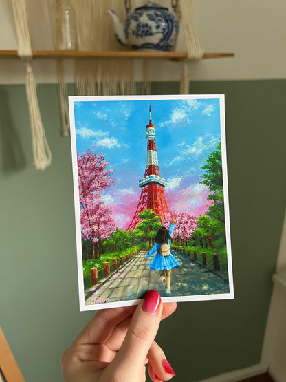 "Welcome to Japan" - Kirschblüten am Tokyo Tower