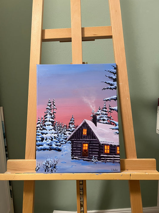 Einkehren im Winter 30x40cm