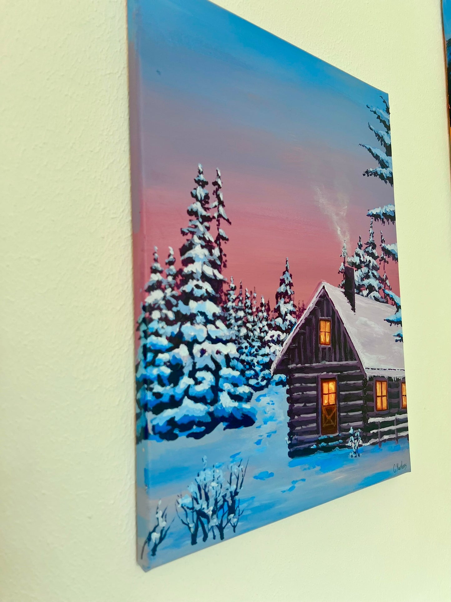 Einkehren im Winter 30x40cm