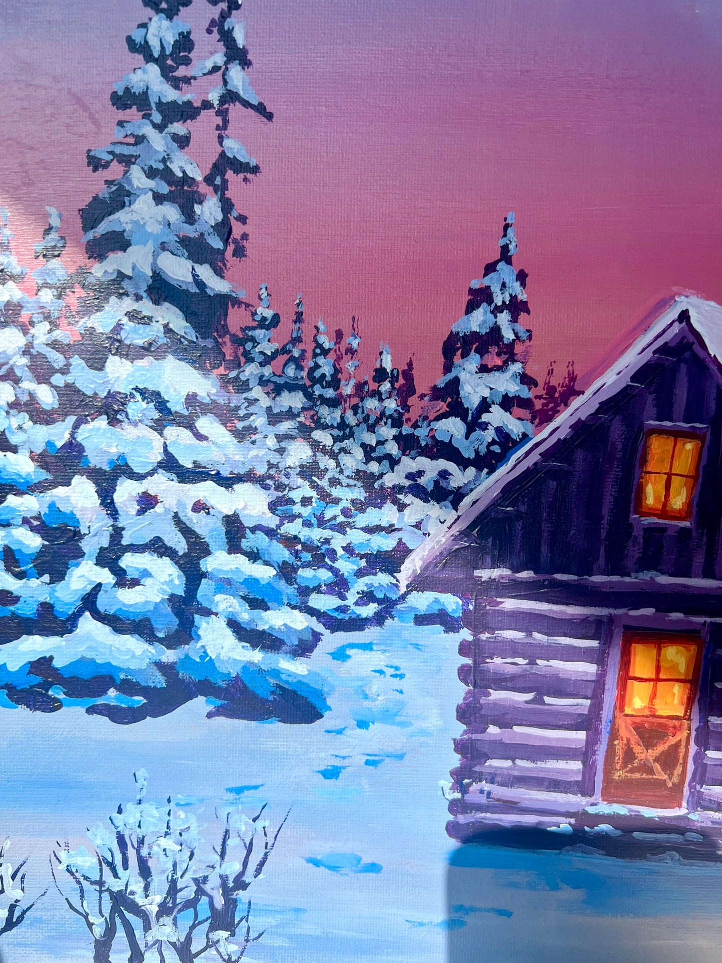 Einkehren im Winter 30x40cm