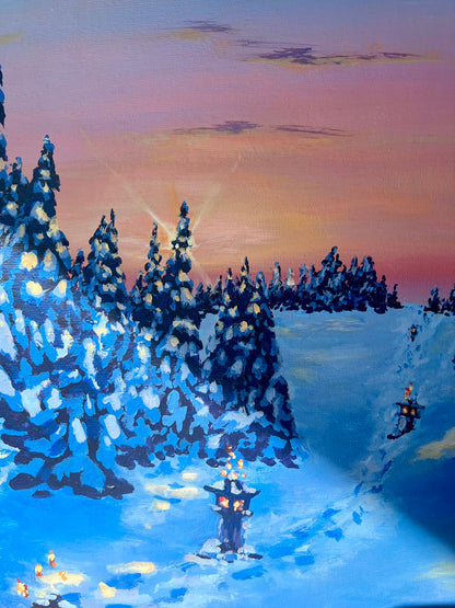 Winterspaziergang 30x40cm
