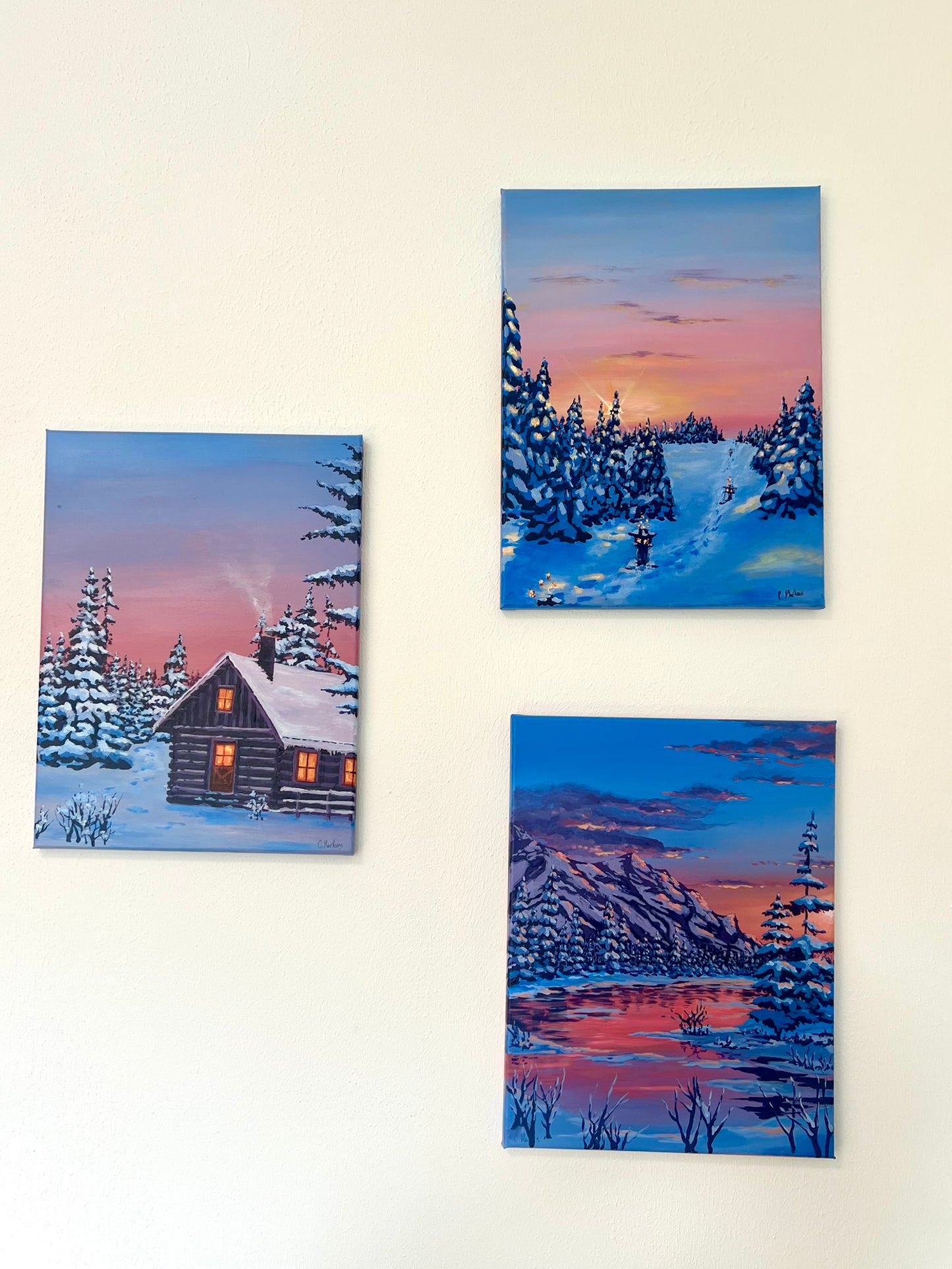 Winterspaziergang 30x40cm