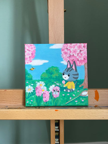 Relaxing Cat 14,5x14,5cm