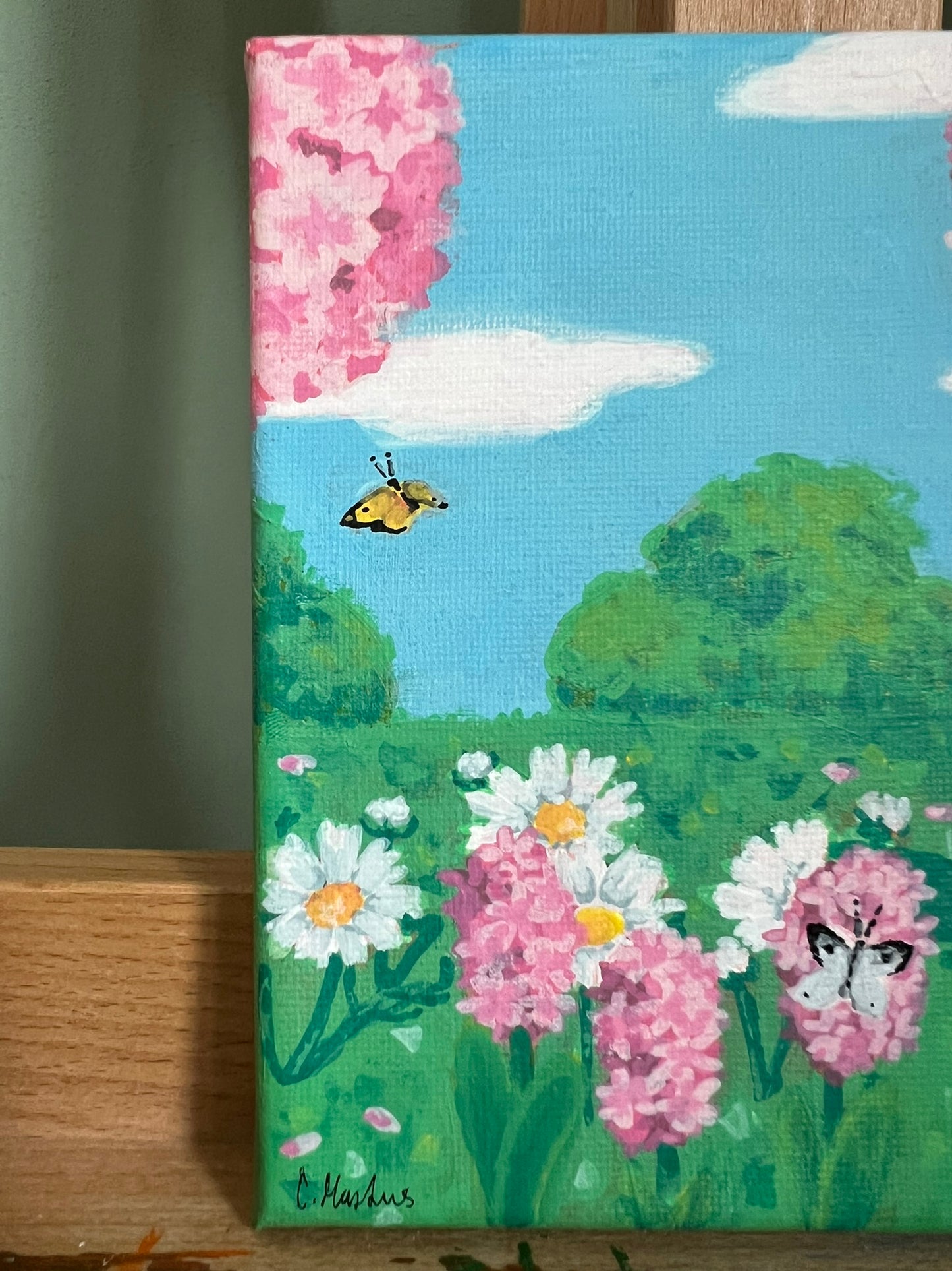 Relaxing Cat 14,5x14,5cm