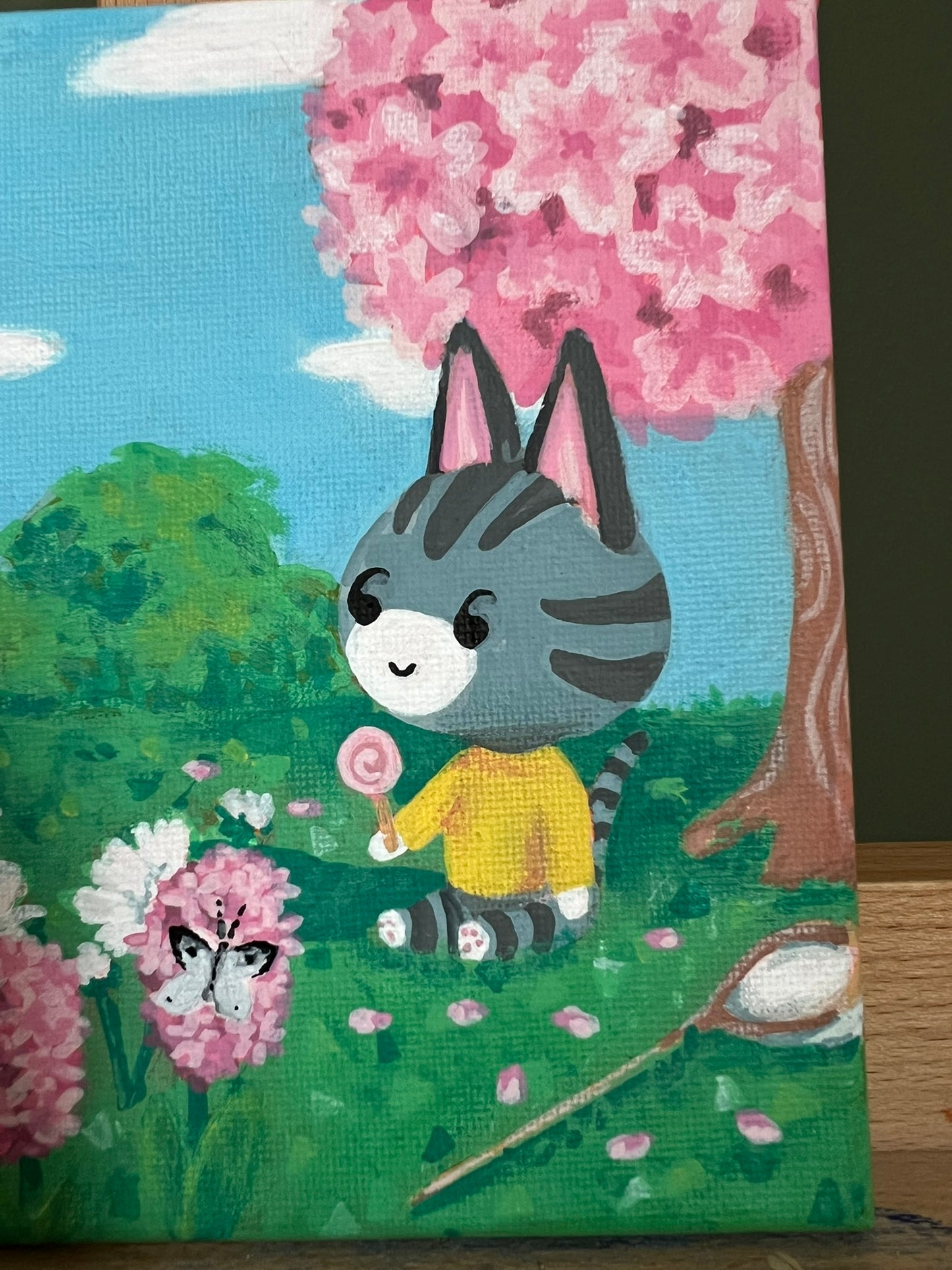 Relaxing Cat 14,5x14,5cm