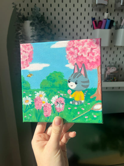 Relaxing Cat 14,5x14,5cm