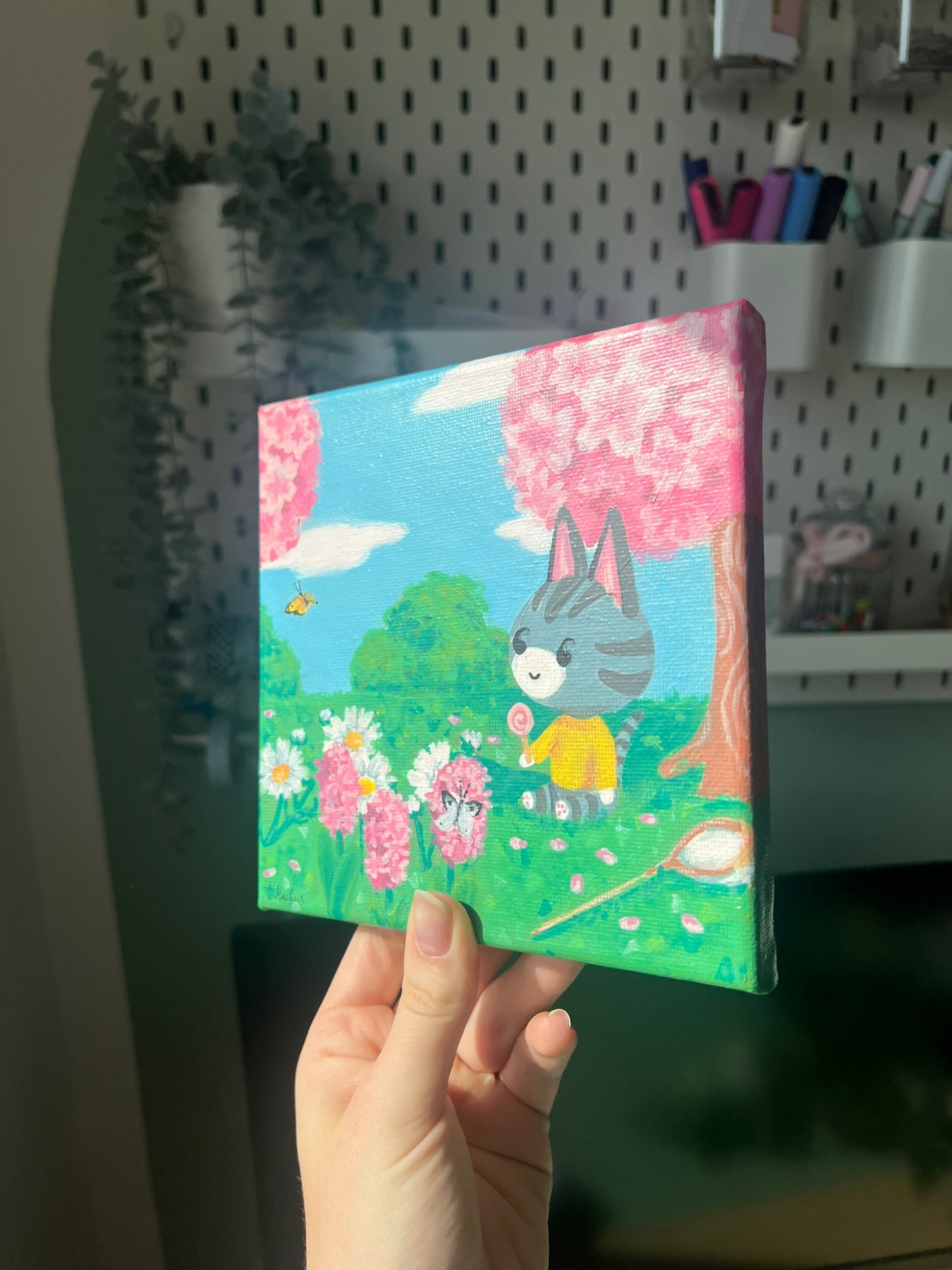 Relaxing Cat 14,5x14,5cm